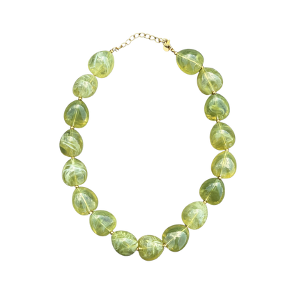Collier pierre de pistache