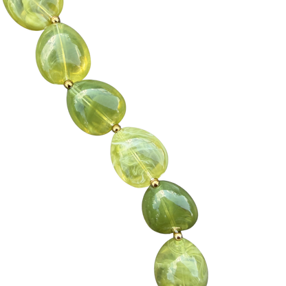 Collier pierre de pistache