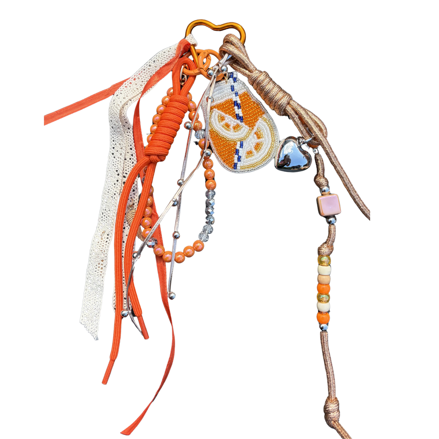 Bijoux de sac orange