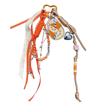 Bijoux de sac orange