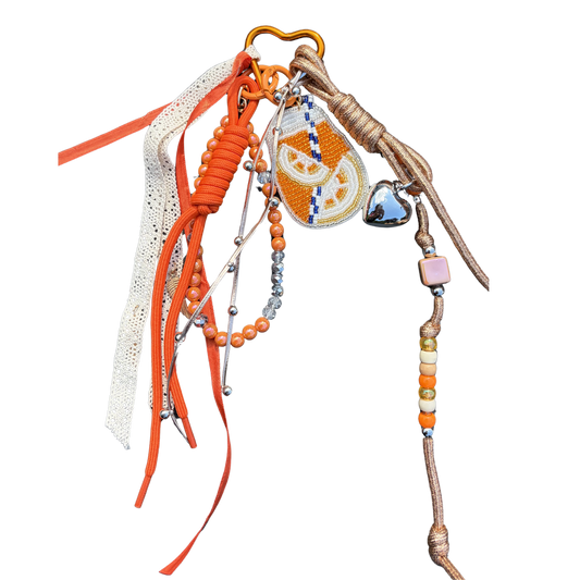 Bijoux de sac orange