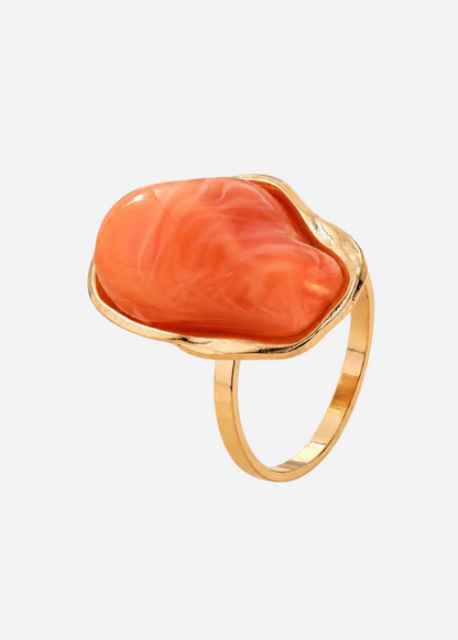 Bague pierre de d'orange