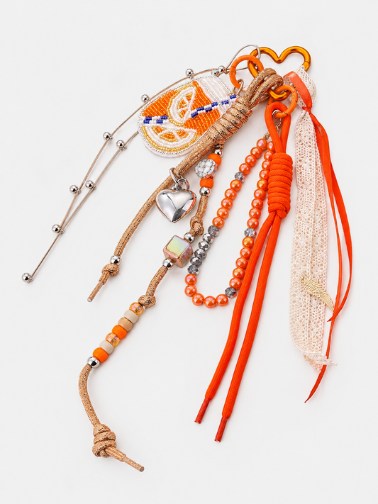 Bijoux de sac orange