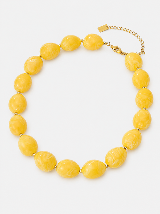 Collier pierre de citron