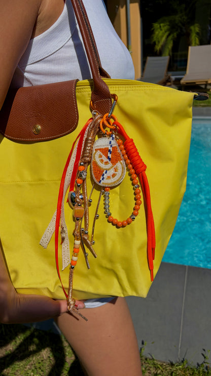 Bijoux de sac orange