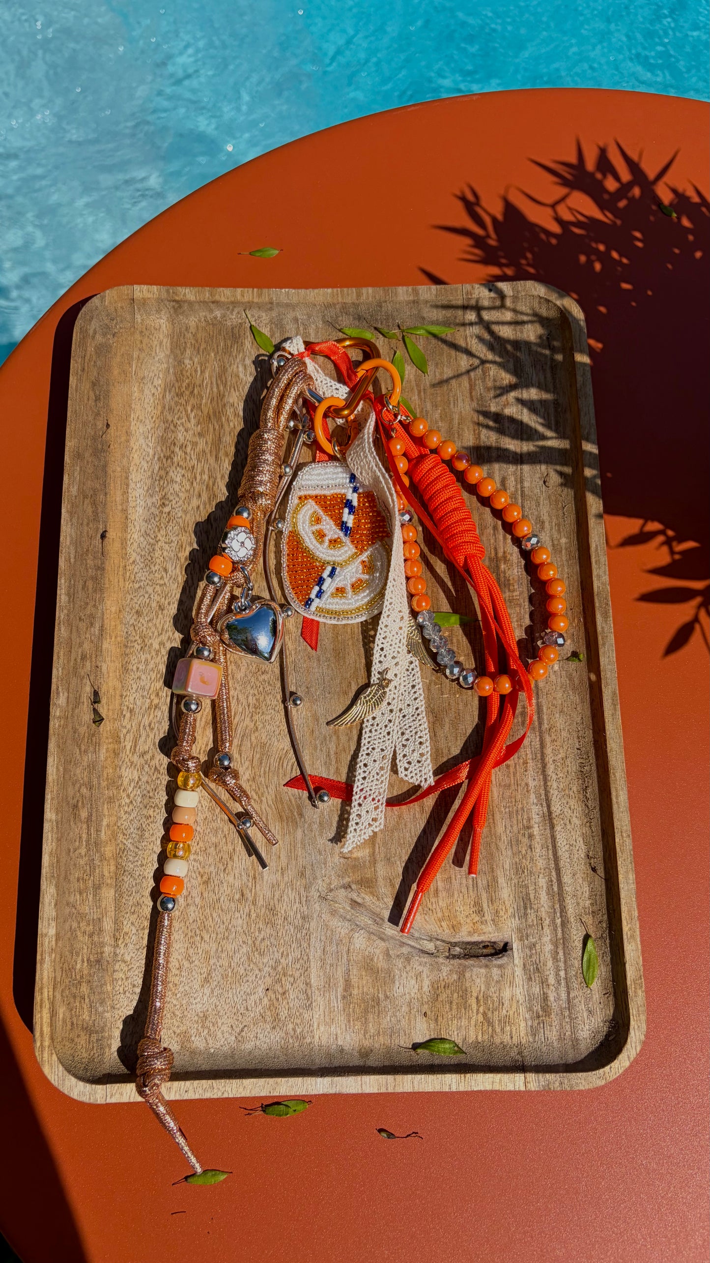 Bijoux de sac orange
