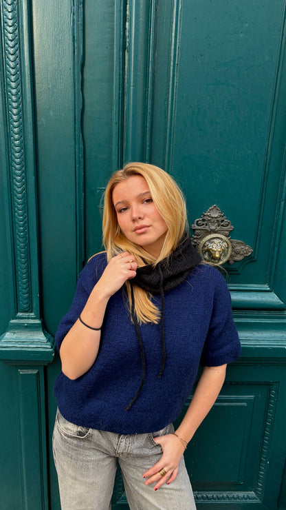 Cagoule en coton noir