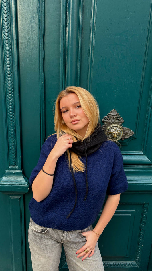 Cagoule en coton noir