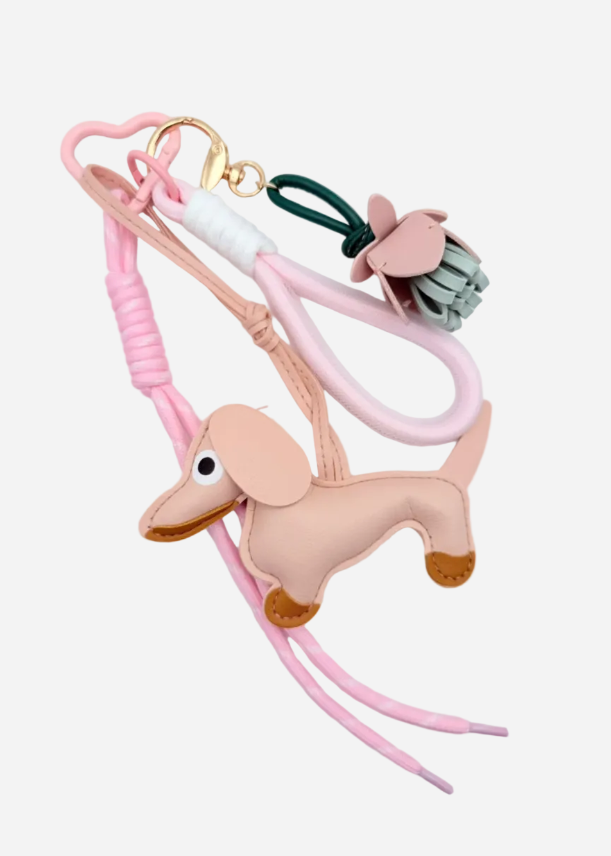 Bijou de sac Teckel rose