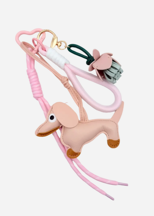 Bijou de sac Teckel rose
